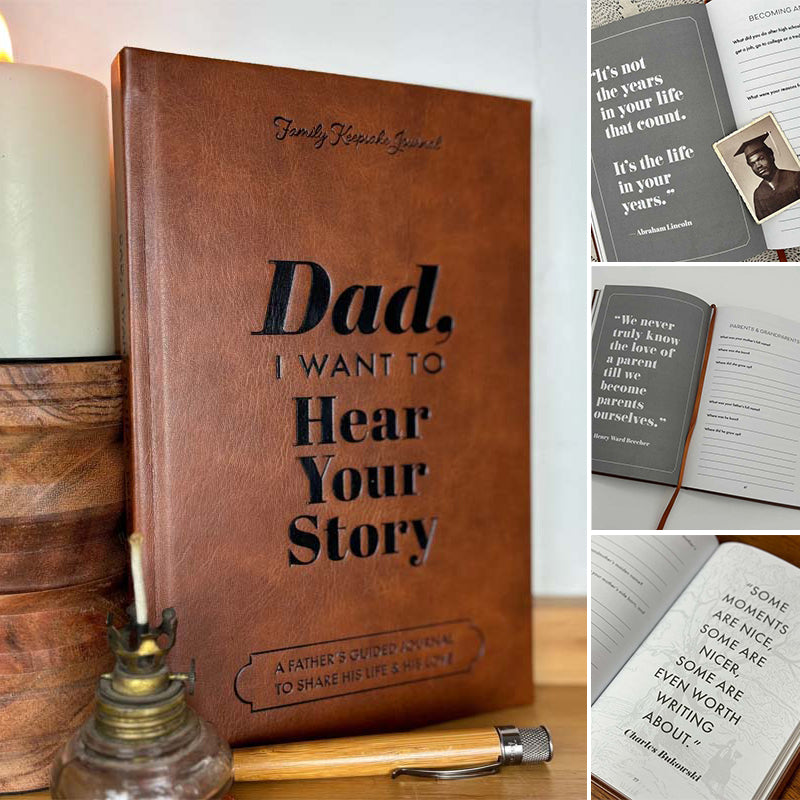 Papà, Voglio Sentire la Tua Storia | Libro Edizione Heritage | Oltre 250 Domande