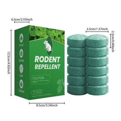 Pastiglie repellenti per roditori all'essenza naturale di menta – Confezione da 12