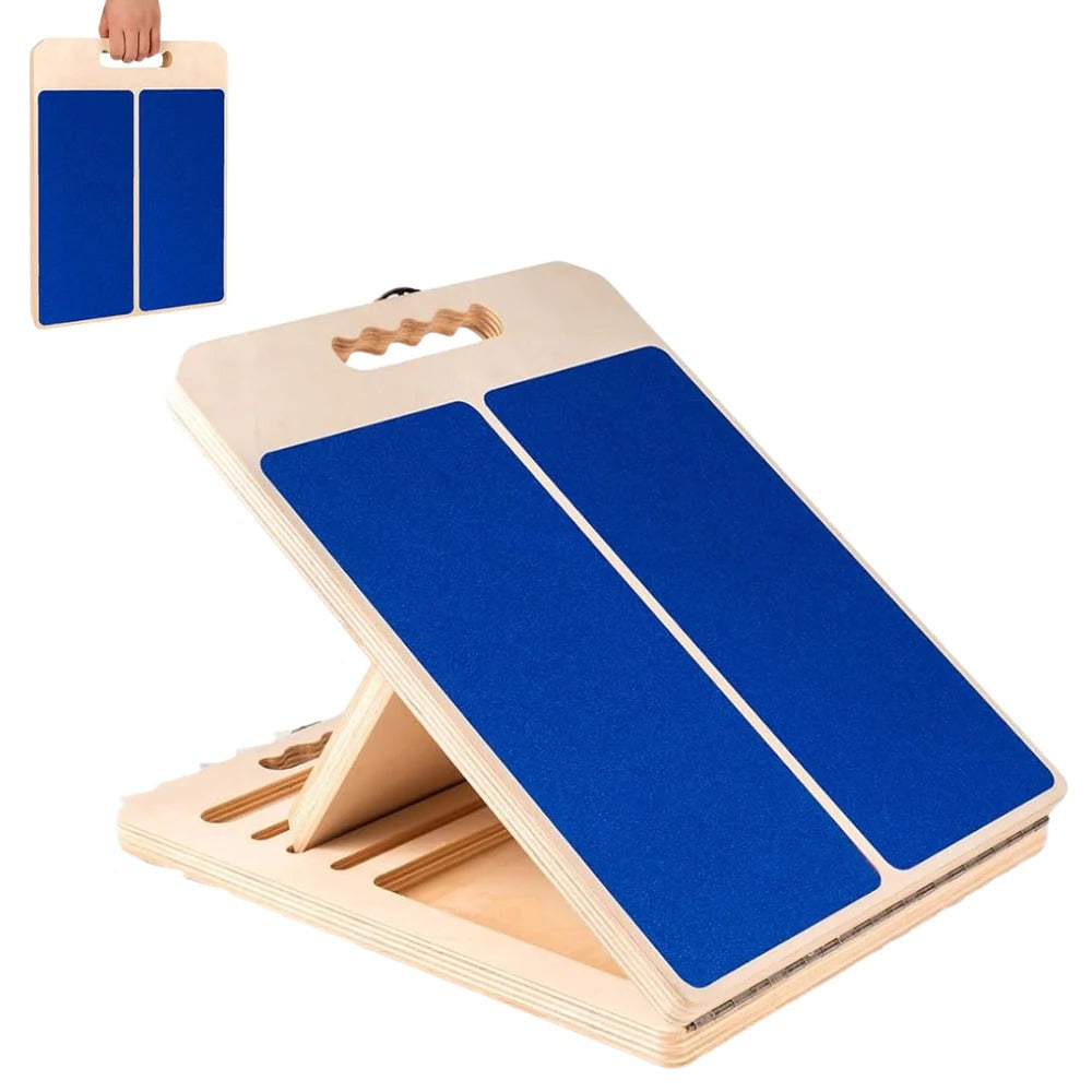 Pedana inclinata regolabile in legno a 5 livelli per stretching ed esercizi