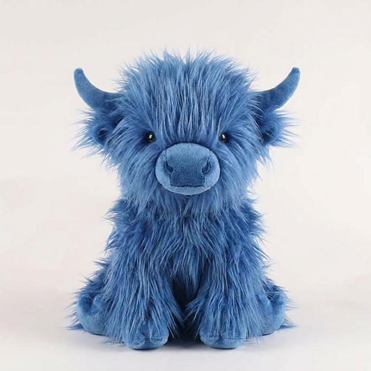 Peluche mucca Highland | Animale di peluche morbido con design realistico | Compagno accogliente per tutte le età