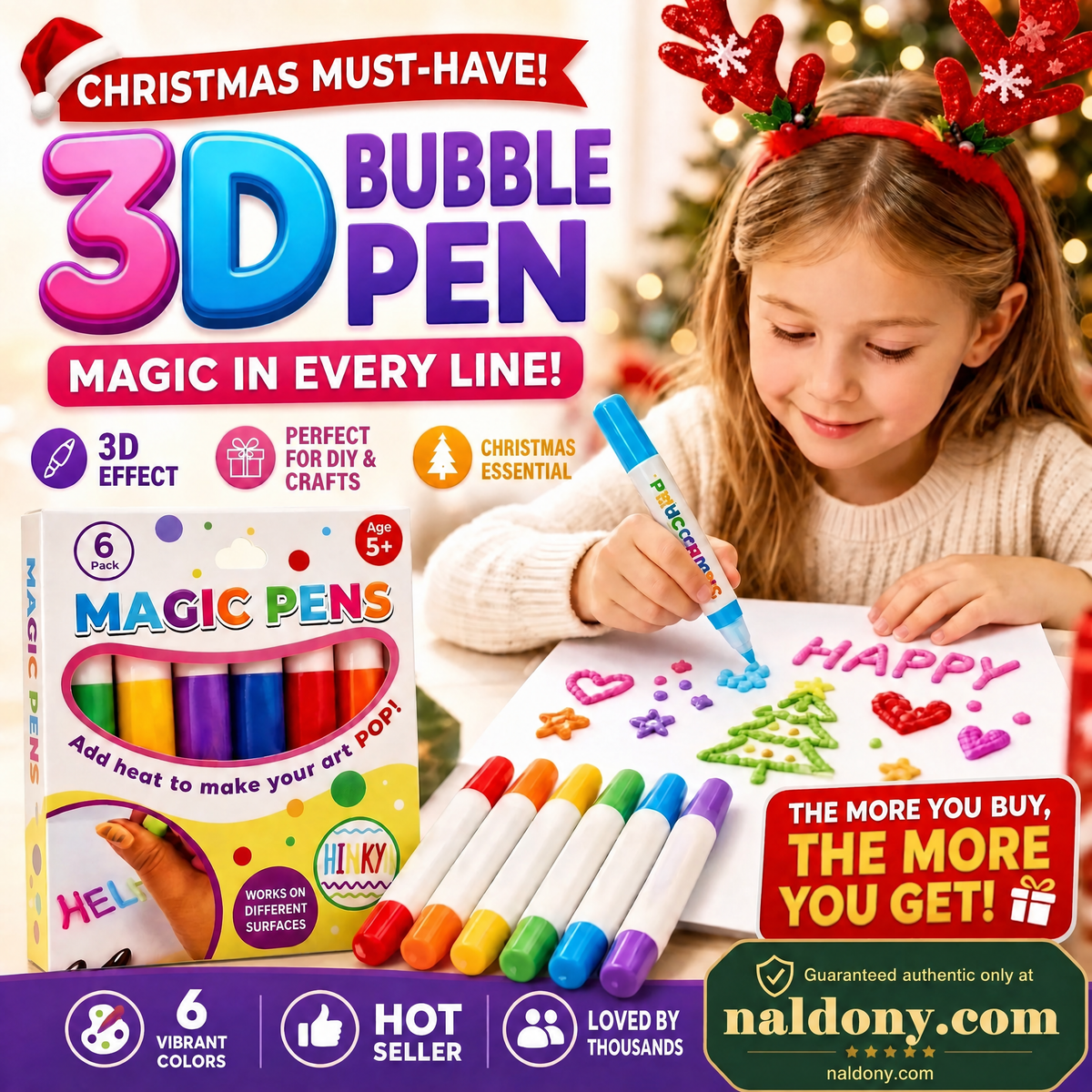 Penne Magiche 3D – Disegna e crea arte gonfiabile con un solo tratto