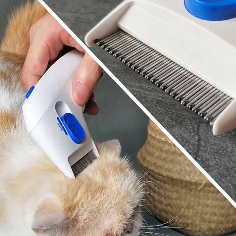 Pettine elettrico elimina pulci per animali domestici