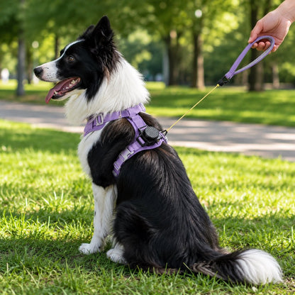 Pettorina retrattile 2 in 1 per cani con guinzaglio integrato e controllo auto-stop per cani di taglia piccola e media