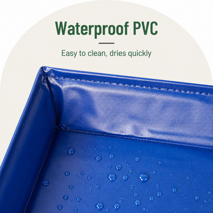 Piscina pieghevole per animali domestici (base antiscivolo in PVC)