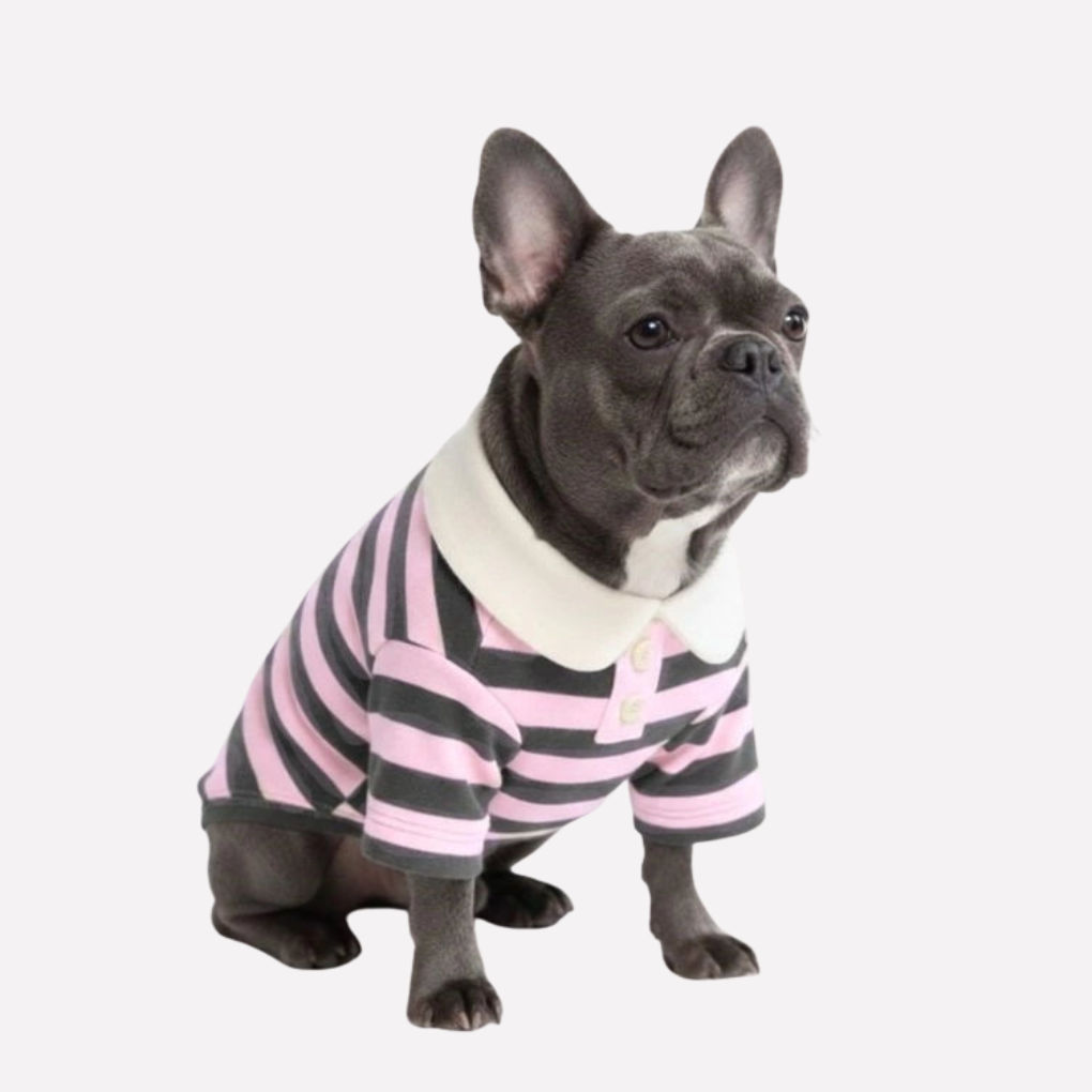 Polo a righe classico per cani