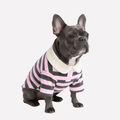 Polo a righe classico per cani