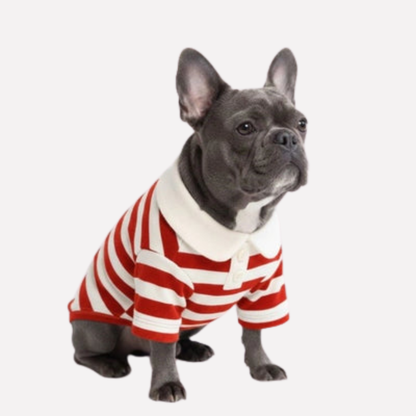 Polo a righe classico per cani
