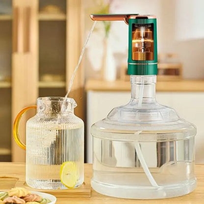 Pompa automatica per boccioni d'acqua – Erogatore ricaricabile a un tocco per boccioni da 19 litri, igienico e portatile