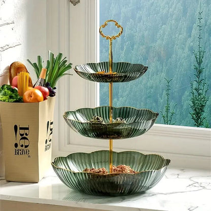 Portafrutta a 3 ripiani moderno e organizer