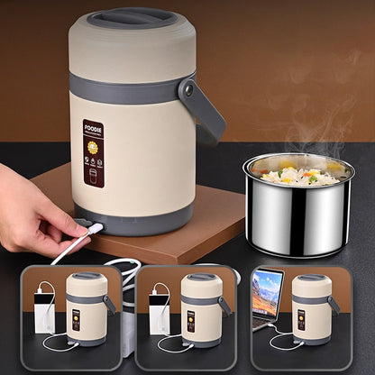 Portapranzo Termico USB in Acciaio Inox 304 Rassivo