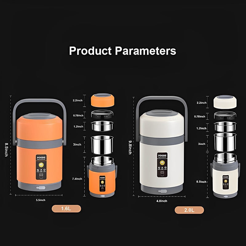 Portapranzo Termico USB in Acciaio Inox 304 Rassivo