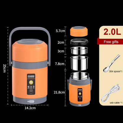 Portapranzo Termico USB in Acciaio Inox 304 Rassivo