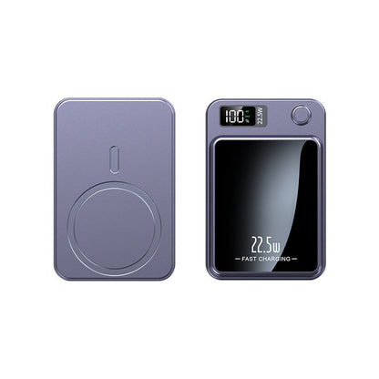 Power bank magnetico, ricarica wireless 15 W e ricarica rapida via cavo 22,5 W, display LED, 10000 o 20000 mAh, 4 colori