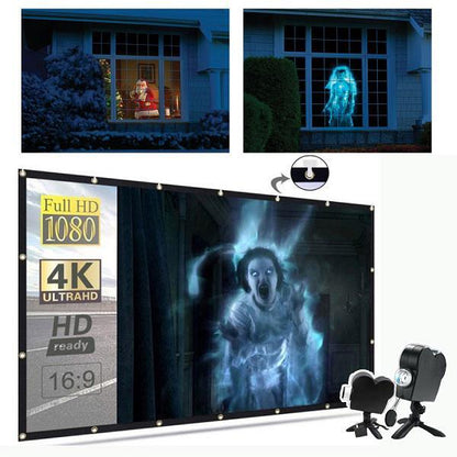 Proiettore Halloween | Finestre e interni | 12 film inclusi | Installazione facile