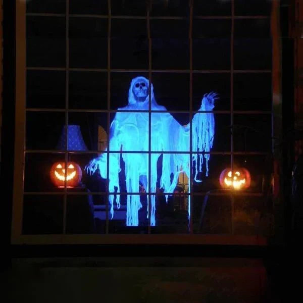 Proiettore Halloween | Finestre e interni | 12 film inclusi | Installazione facile