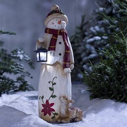 Pupazzo di neve e Babbo Natale Woodland