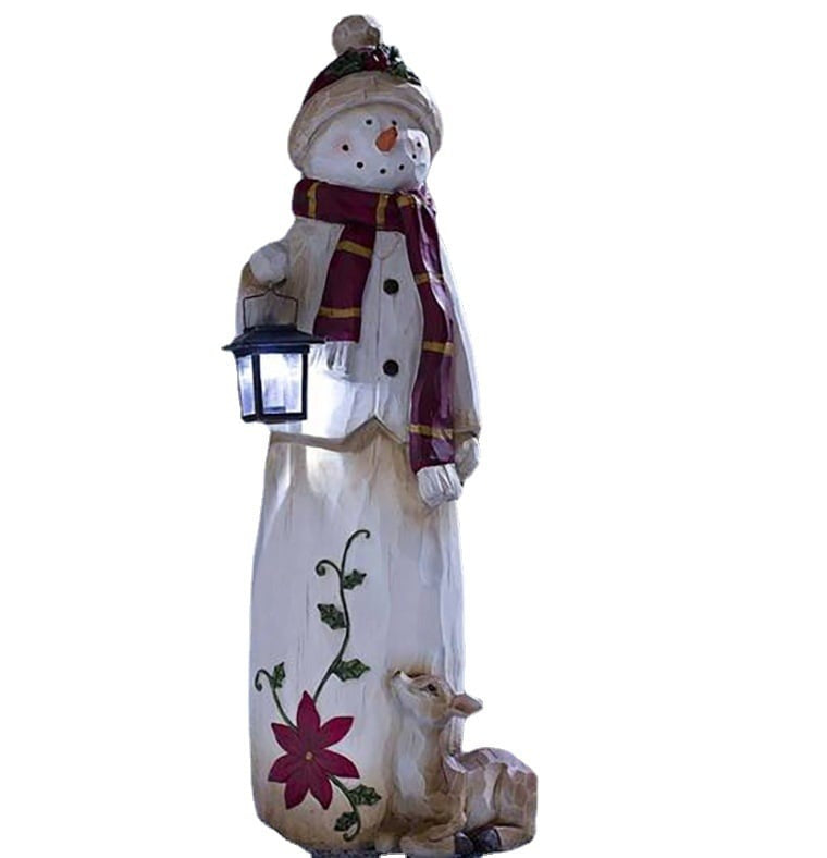Pupazzo di neve e Babbo Natale Woodland