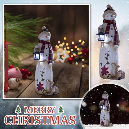 Pupazzo di neve e Babbo Natale Woodland