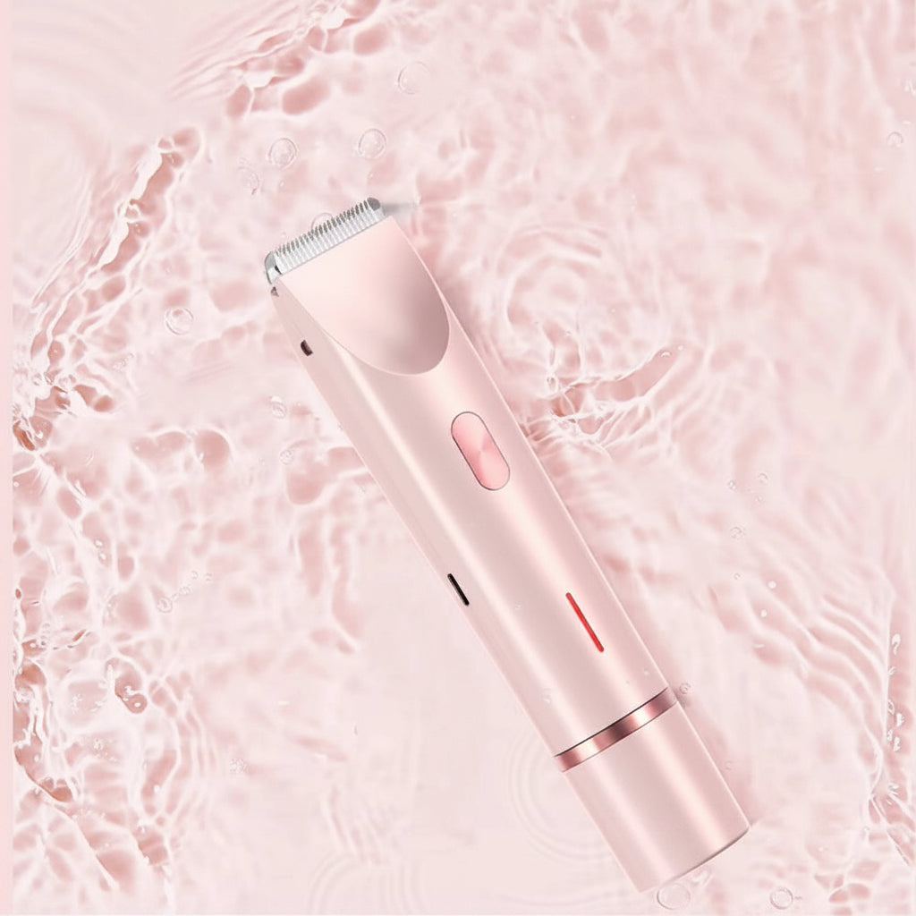 Rasoio elettrico 2 in 1 per donna con regolabarba ricaricabile e testina rotante
