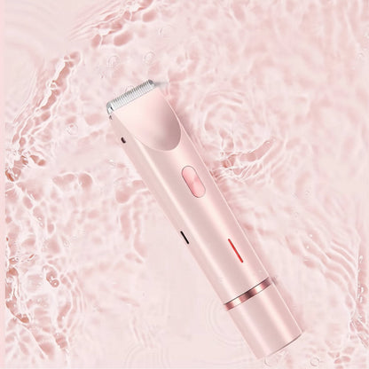 Rasoio elettrico 2 in 1 per donna con regolabarba ricaricabile e testina rotante