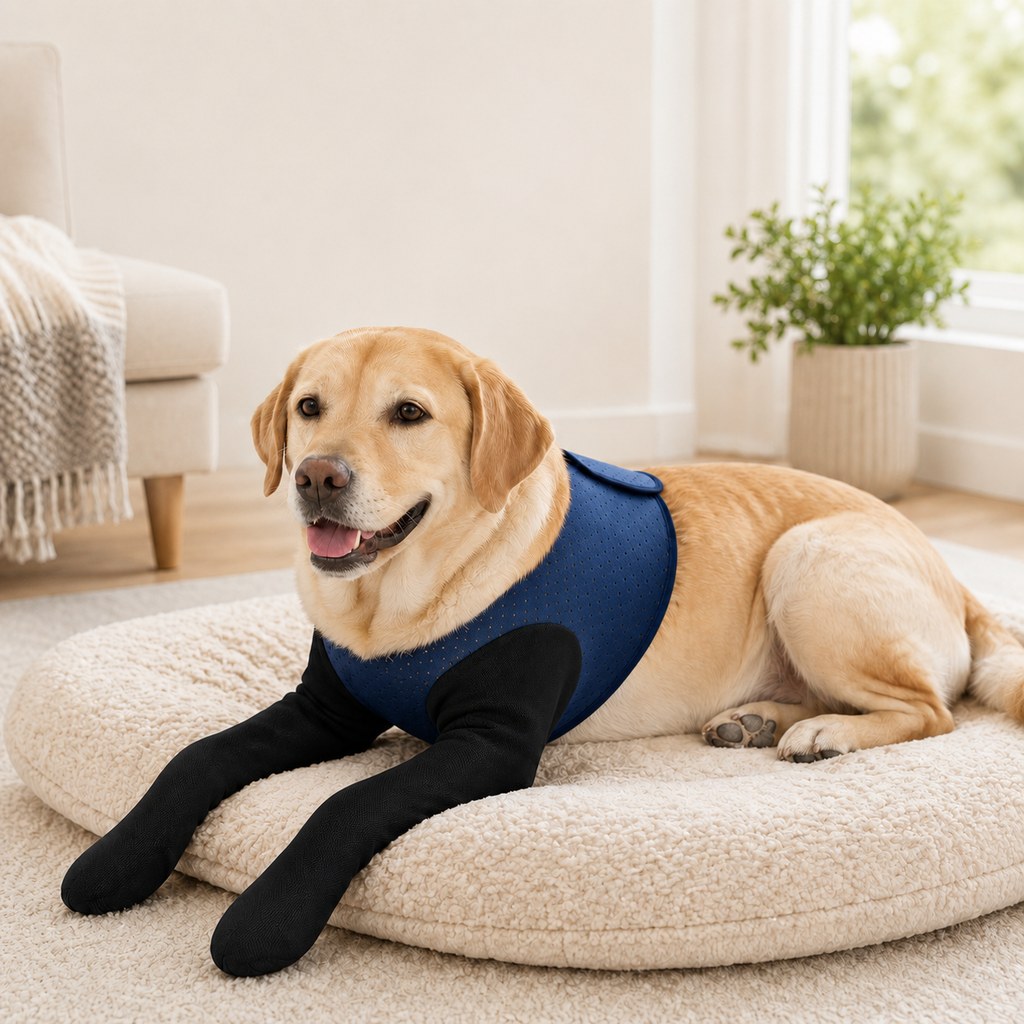 Rassivo PawGuard Protezione Doppia per Zampe Anteriori Cani - Tutore Anti-Leccamento Senza Collare per Post-Operatorio, 
