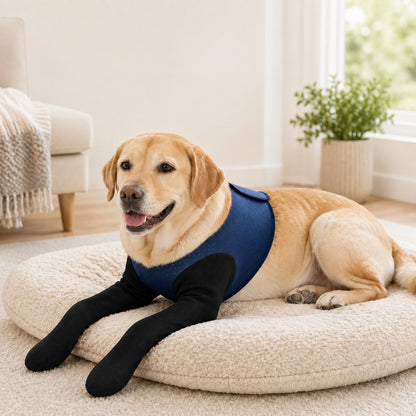 Rassivo PawGuard Protezione Doppia per Zampe Anteriori Cani - Tutore Anti-Leccamento Senza Collare per Post-Operatorio, 