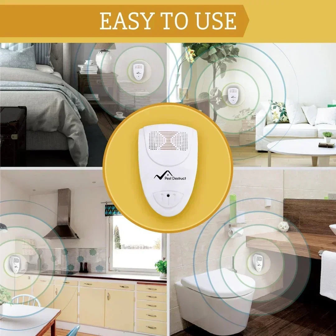 Repellente ultrasonico per cimici da letto plug-in per controllo sicuro ed efficace dei parassiti