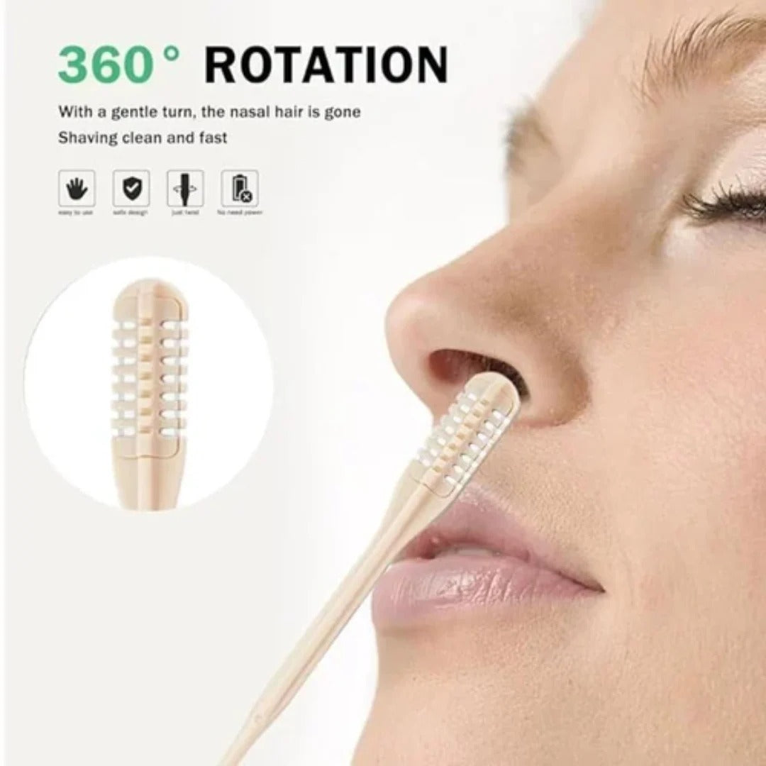 Rifinitore naso compatto con testina rotante a 360° – precisione per uomo e donna