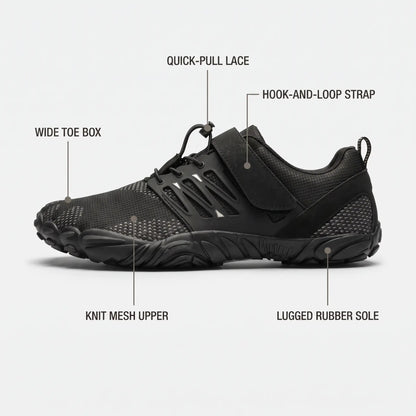 Scarpe barefoot con punta larga – Scarpe da trekking e allenamento minimaliste