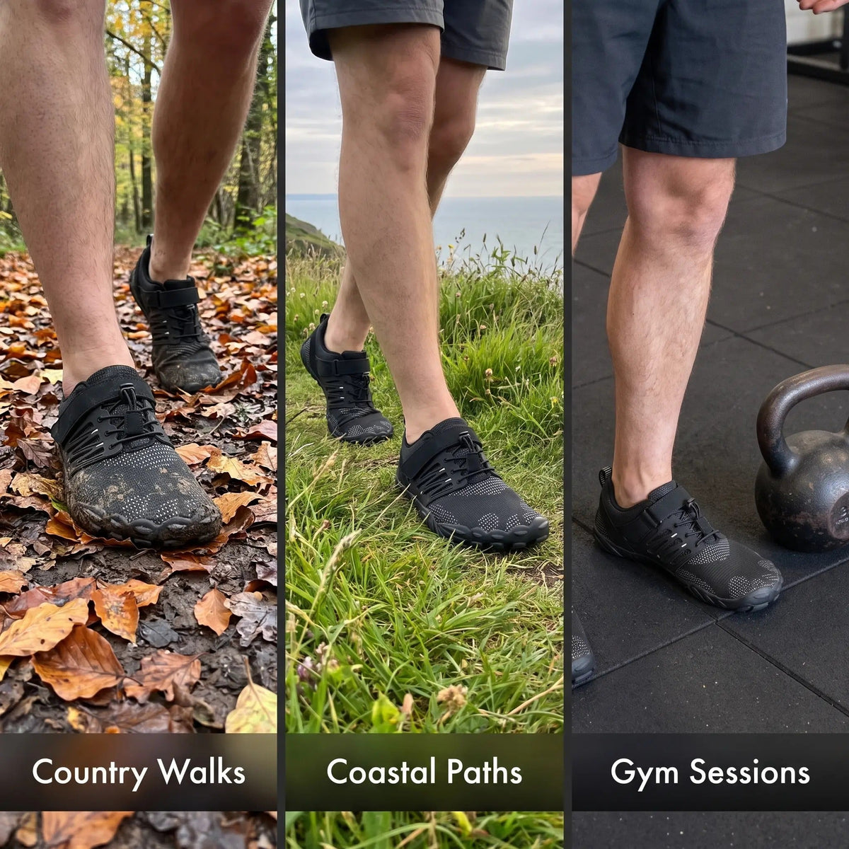 Scarpe barefoot con punta larga – Scarpe da trekking e allenamento minimaliste