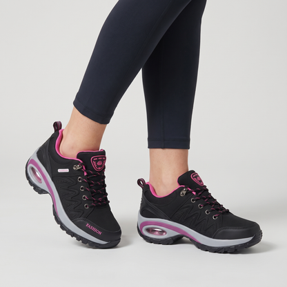 Scarpe da camminata donna con cuscinetto d'aria e suola scolpita