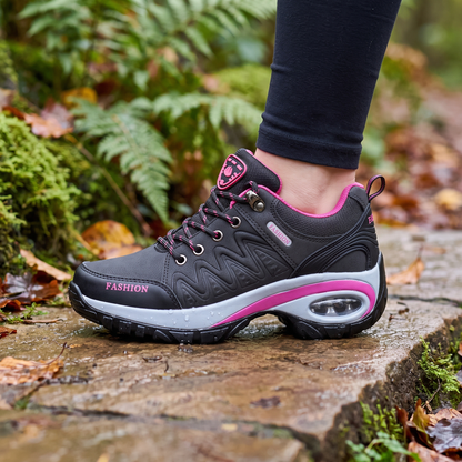 Scarpe da camminata donna con cuscinetto d'aria e suola scolpita