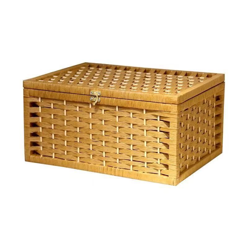 Scatola portaoggetti in rattan