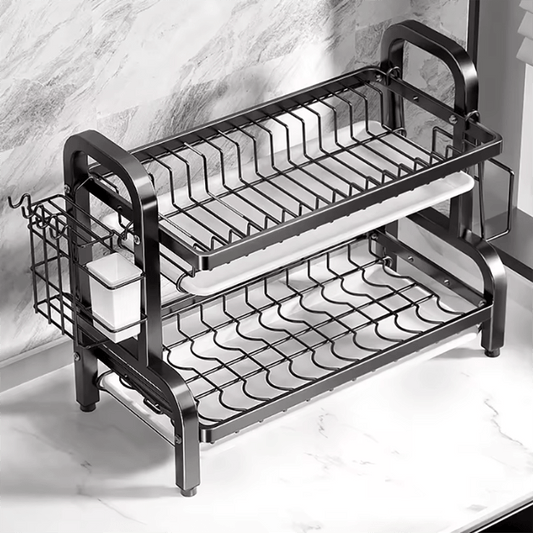 Scolapiatti a Due Livelli – Ordine e Stile in Cucina