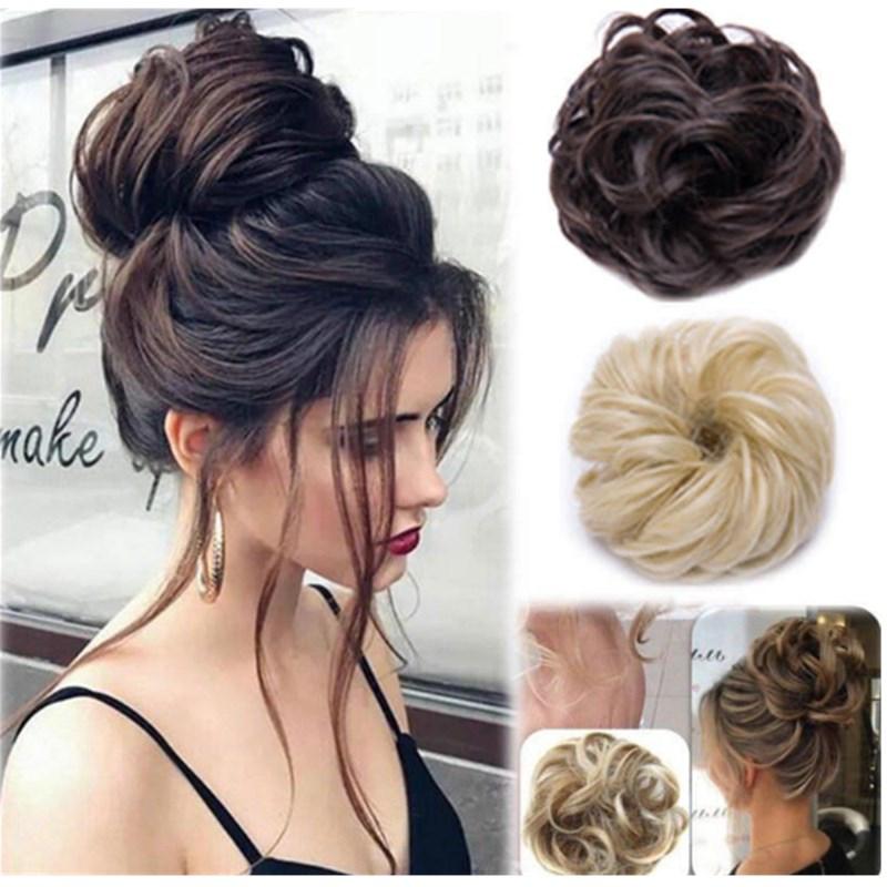 Scrunchie con Chignon Finto per Capelli Spettinati