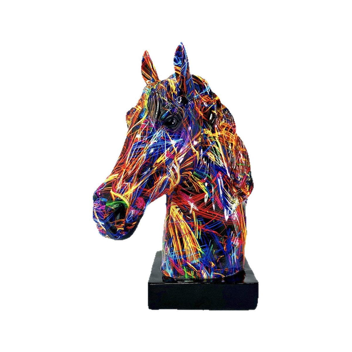Scultura artistica di cavallo in resina di alta qualità