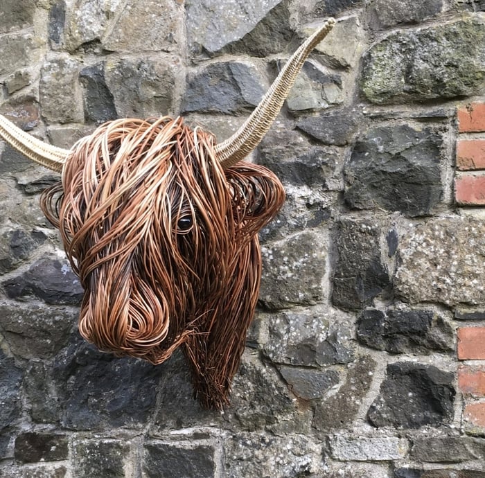 Scultura da parete mucca – Bowie