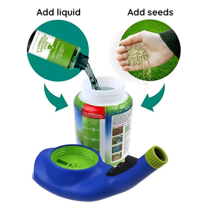 Sementi per prato liquide Hydro Mousse spray | Applicazione facile per prati irregolari e zone ad alto calpestio