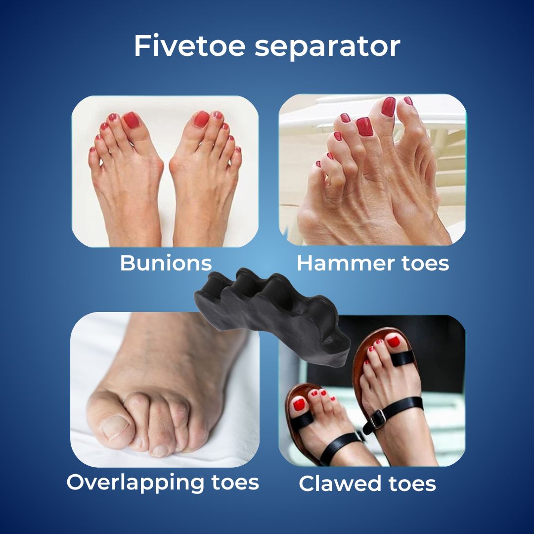 Separatore per dita dei piedi FlexAlign – Riallineamento e sollievo dal dolore per alluce valgo, dita sovrapposte e comf
