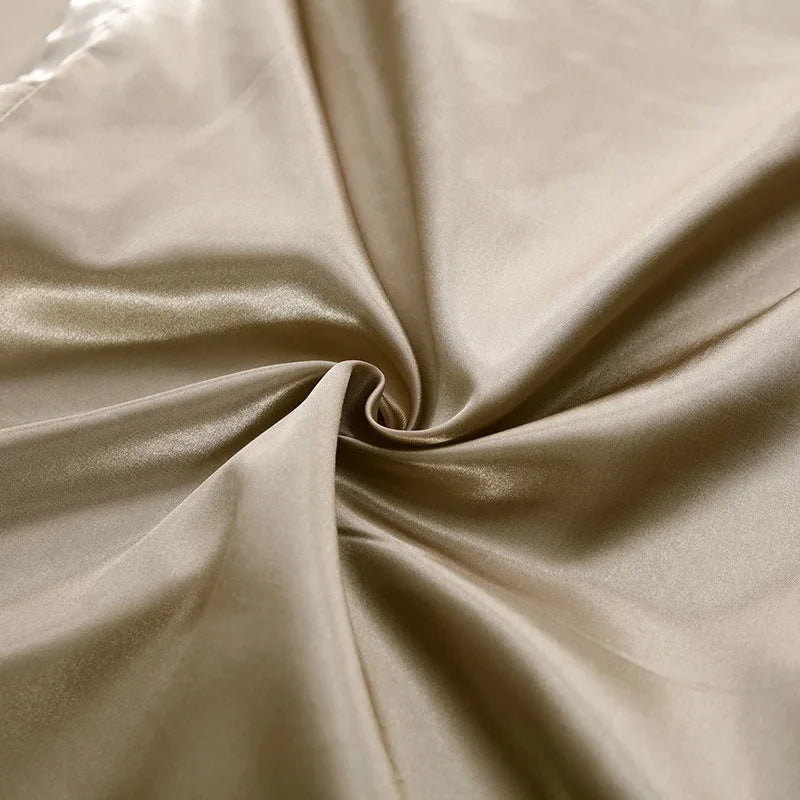 Set biancheria da letto in raso di seta di lusso