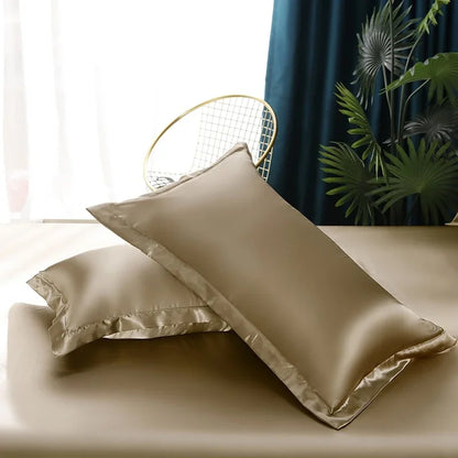 Set biancheria da letto in raso di seta di lusso