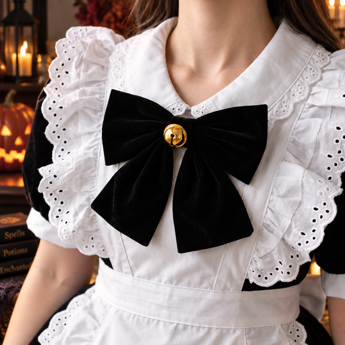 Set costume da cameriera con volant