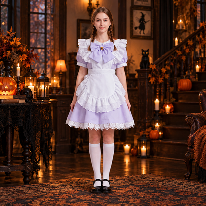 Set costume da cameriera con volant