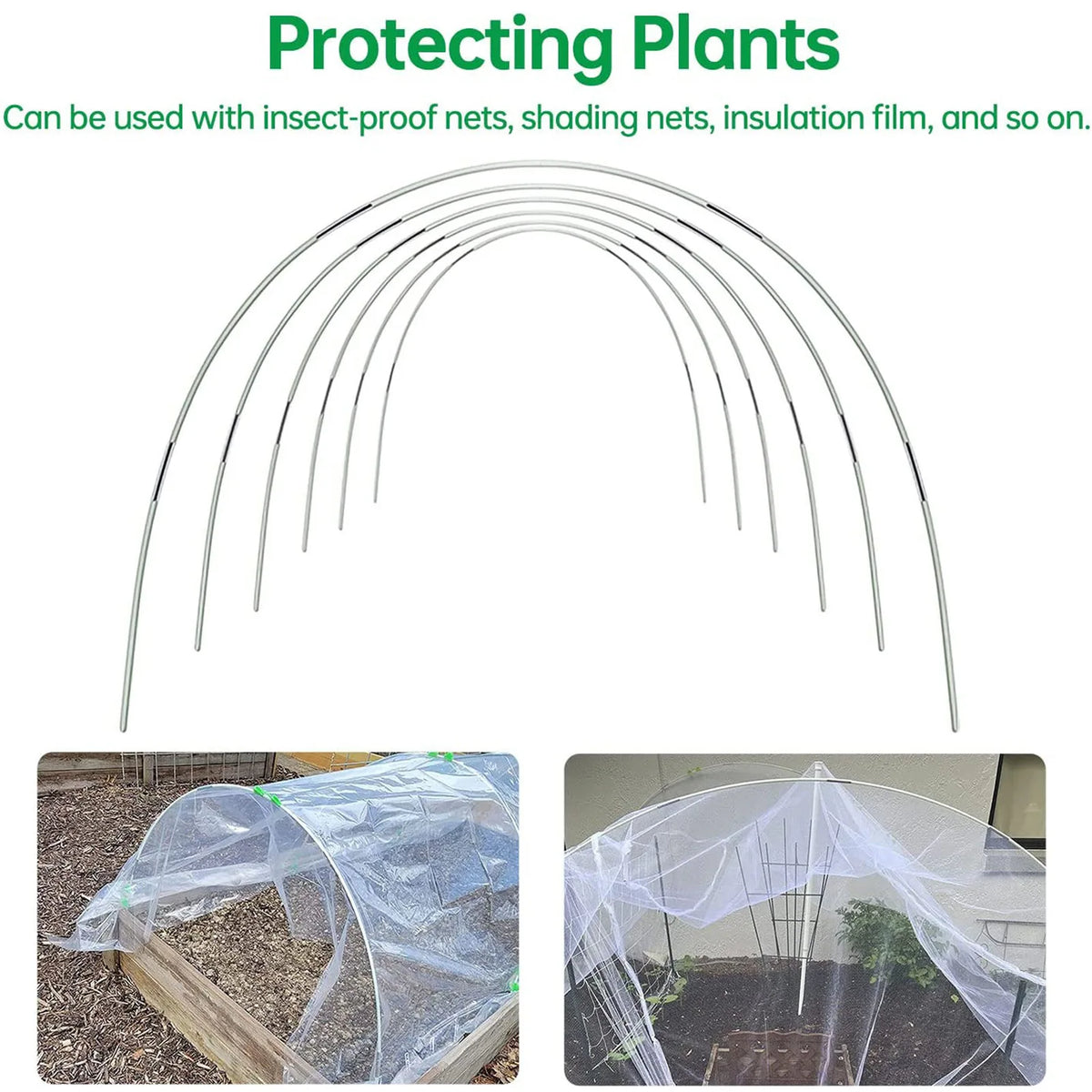 Set di Archi da Giardino Plantura FlexGrow in Fibra di Vetro