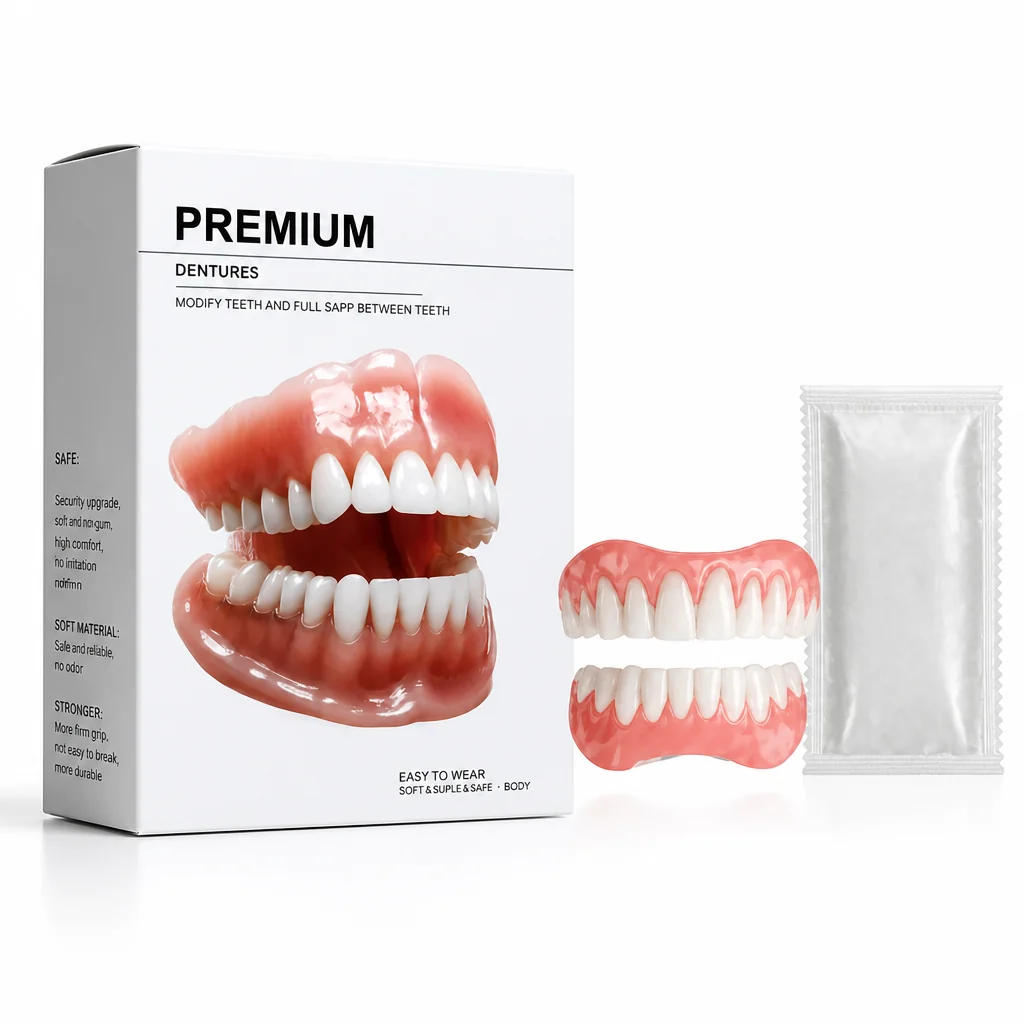 Set di dentiere termoadattabili di grado medico (superiore e inferiore)