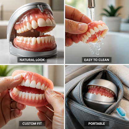 Set di dentiere termoadattabili di grado medico (superiore e inferiore)