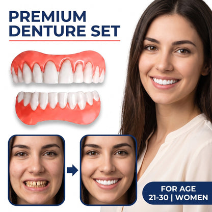 Set di dentiere termoadattabili di grado medico (superiore e inferiore)