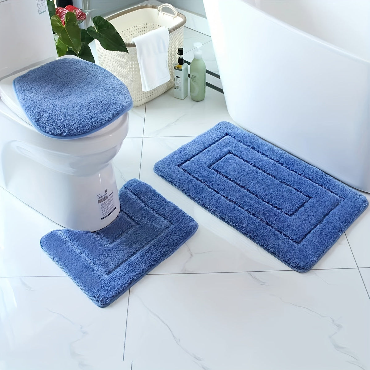 Set tappetini bagno SoftStep Luxe – antiscivolo, ad asciugatura rapida e lavabili