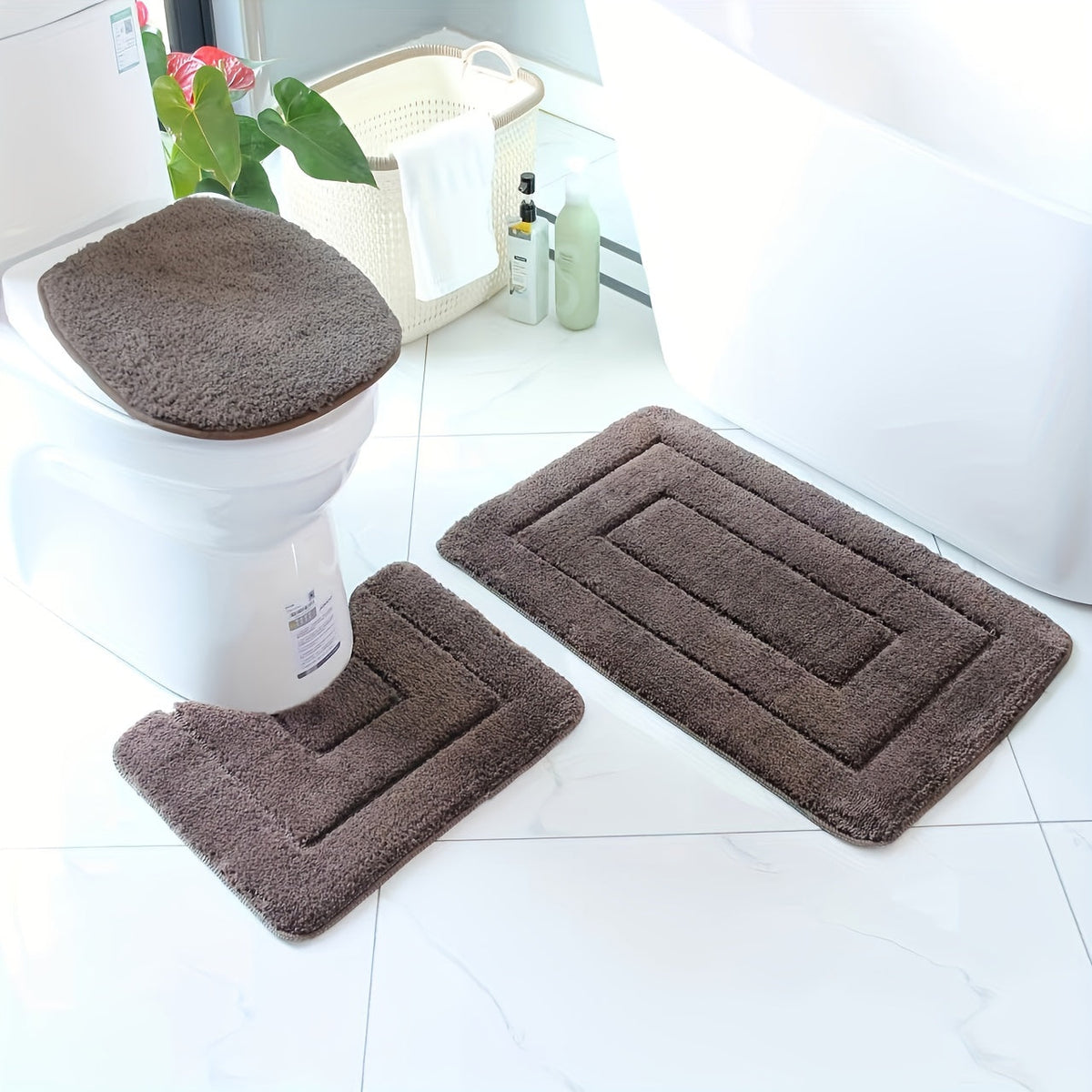 Set tappetini bagno SoftStep Luxe – antiscivolo, ad asciugatura rapida e lavabili