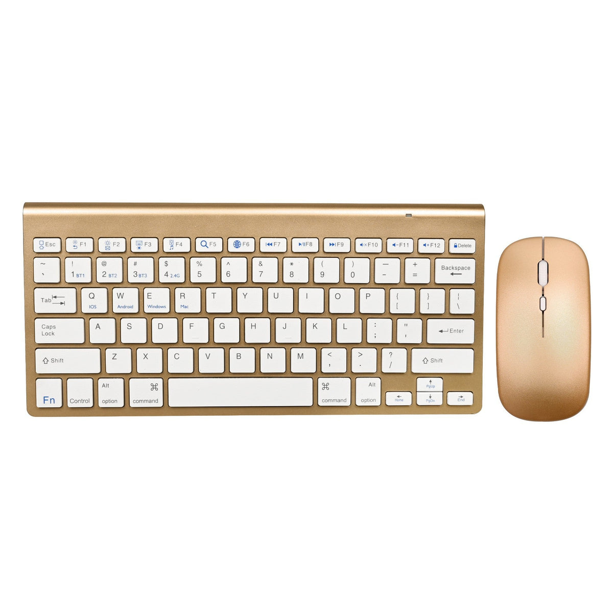 Set tastiera e mouse compatti wireless